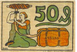 Blumenthal (heute: Bremen) - Gemeinde - 25.7.1921 - 50 Pfennig
