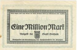 Bochum - Stadt - 16.8.1923 - 1 Million Mark