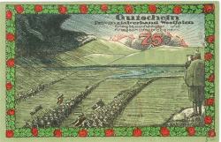 Bochum - Provinzialverband Westfalen Kriegsbeschädigter und Kriegshinterbliebener - Mai 1920 - 75 Pfennig