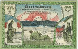 Bochum - Provinzialverband Westfalen Kriegsbeschädigter und Kriegshinterbliebener - Mai 1920 - 75 Pfennig