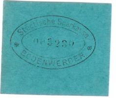 Bodenwerder - Sparkasse der Stadt - -- - 25 Pfennig