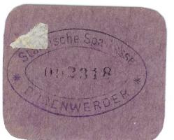 Bodenwerder - Sparkasse der Stadt - -- - 50 Pfennig