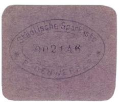 Bodenwerder - Sparkasse der Stadt - -- - 50 Pfennig