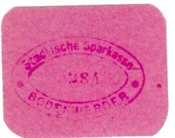 Bodenwerder - Sparkasse der Stadt - -- - 50 Pfennig