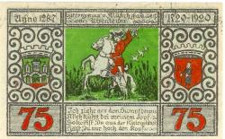 Bodenwerder - Sparkasse der Stadt - 1.1.1921 - 31.12.1922 - 75 Pfennig