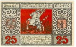 Bodenwerder - Sparkasse der Stadt - 1.11.1920 - 31.12.1922 - 25 Pfennig