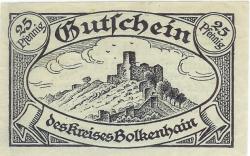 Bolkenhain (heute: PL-Bolkow) - Kreis - 2.7.1920 - 25 Pfennig