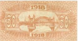 Bonn - Kreis; Sieg-Kreis; Stadt - 1918 - 50 Pfennig