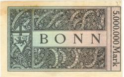 Bonn - Stadt und Handelskammer - 18.8.1923 - 5 Millionen Mark