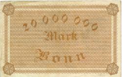 Bonn - Stadt und Handelskammer - 10.9.1923 - 20 Millionen Mark