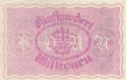 Bonn - Stadt und Handelskammer - 18.9.1923 - 500 Millionen Mark