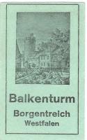 Borgentreich - Conze, J. H., Buch- und Papierhandlung, Buchbinderei - - 1.6.1922 - -.50 Mark