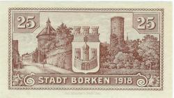 Borken - Stadt - 21.9.1918 - 25 Pfennig