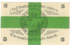 Borkum - Gemeinde - 1.8.1920 - 5 Pfennig