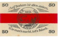 Borkum - Gemeinde - 1.8.1920 - 50 Pfennig