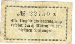 Brake - Stadt - 15.12.1918 - 10 Pfennig