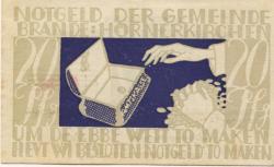 Brande-Hörnerkirchen - Gemeinde - - 31.12.1921 - 20 Pfennig