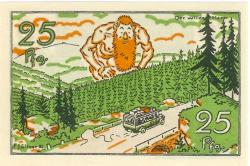 Braunschweig - Kraftverkehrsgesellschaft mbH - 1.7.1921 - 1.1.1922 - 25 Pfennig 