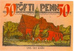 Bredstedt - Gemeinde - 1921 - 30.4.1922 - 50 Pfennig