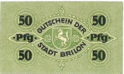 Brilon - Stadt - 18.5.1917 - 50 Pfennig 