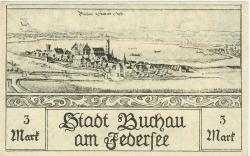 Buchau - Verein für Altertumspflege und Heimatkunde - 23.6.1921 - 3 Mark
