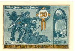 Bürgel - Stadt - 28.5.1921 - 50 Pfennig 