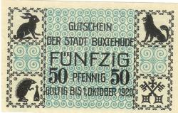 Buxtehude - Stadt - 12.2.1919 - 1.10.1920 - 50 Pfennig 