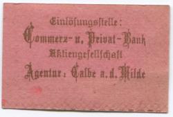 Calbe (heute: Kalbe) - Verkehrs-Verein - -- - 5 Pfennig 