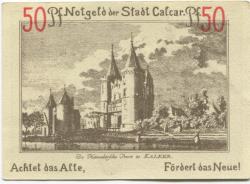 Calcar (heute: Kalkar) - Stadt - 1922 - 50 Pfennig 