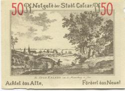 Calcar (heute: Kalkar) - Stadt - 1922 - 50 Pfennig 