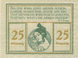 Castrop - Wohltätigkeits-Bazar - 15.10.1921 - 18.10.1921 - 25 Pfennig
