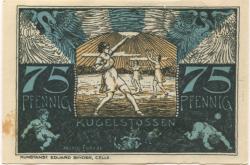 Celle - Sportverein Eintracht von 1919 und SV von 1910 eV - 1.12.1921 - 75 Pfennig