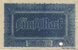 Chemnitz - Finanzvereinigung Chemnitzer Industrieller - 16.11.1918 - 31.1.1919 - 5 Mark