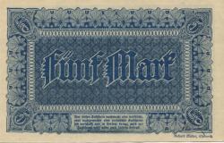 Chemnitz - Finanzvereinigung Chemnitzer Industrieller - 16.11.1918 - 31.1.1919 - 5 Mark