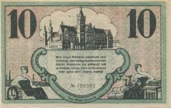 Chemnitz - Finanzvereinigung Chemnitzer Industrieller - 18.11.1918 - 31.1.1919 - 10 Mark
