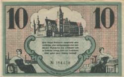 Chemnitz - Finanzvereinigung Chemnitzer Industrieller - 18.11.1918 - 31.1.1919 - 10 Mark 