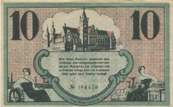 Chemnitz - Finanzvereinigung Chemnitzer Industrieller - 18.11.1918 - 31.1.1919 - 10 Mark
