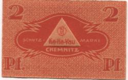 Chemnitz - Kolonialwaren-Handels-Verein für Kaufleute eGmbH - - 31.12.1921 - 2 Pfennig