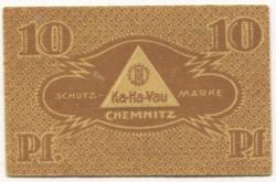 Chemnitz - Kolonialwaren-Handels-Verein für Kaufleute eGmbH -  - 31.12.1921 - 10 Pfennig 