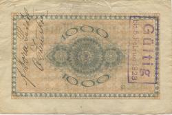 Chemnitz - Pöge Elektricitäts-AG, Dorfstr. 52 - 26.10.1922 - 5.2.1923 - 1000 Mark