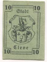 Cleve (heute: Kleve) - Stadt - 25.12.1920 - 10 Pfennig