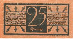 Cleve (heute: Kleve) - Stadt - 25.12.1920 - 25 Pfennig