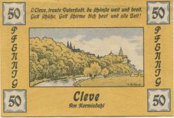 Cleve (heute: Kleve) - Stadt - 1921 - 50 Pfennig