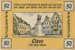 Cleve (heute: Kleve) - Stadt - 1921 - 50 Pfennig