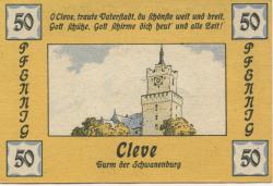 Cleve (heute: Kleve) - Stadt - 1921 - 50 Pfennig