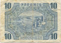 Koblenz (ehedem: Coblenz) - Landesregierung Rheinland-Pfalz - 15.10.1947 - 10 Pfennig