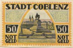 Coblenz (heute: Koblenz) - Stadt - 1.5.1921 - 50 Pfennig