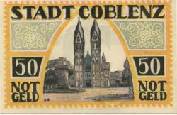 Coblenz (heute: Koblenz) - Stadt - 1.5.1921 - 50 Pfennig