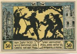 Colditz - Stadt - 1.9.1921 - 50 Pfennig