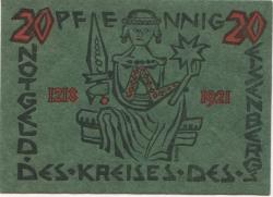 Corbach (heute: Korbach) - Kreis des Eisenbergs - 15.5.1921 - 25 Pfennig